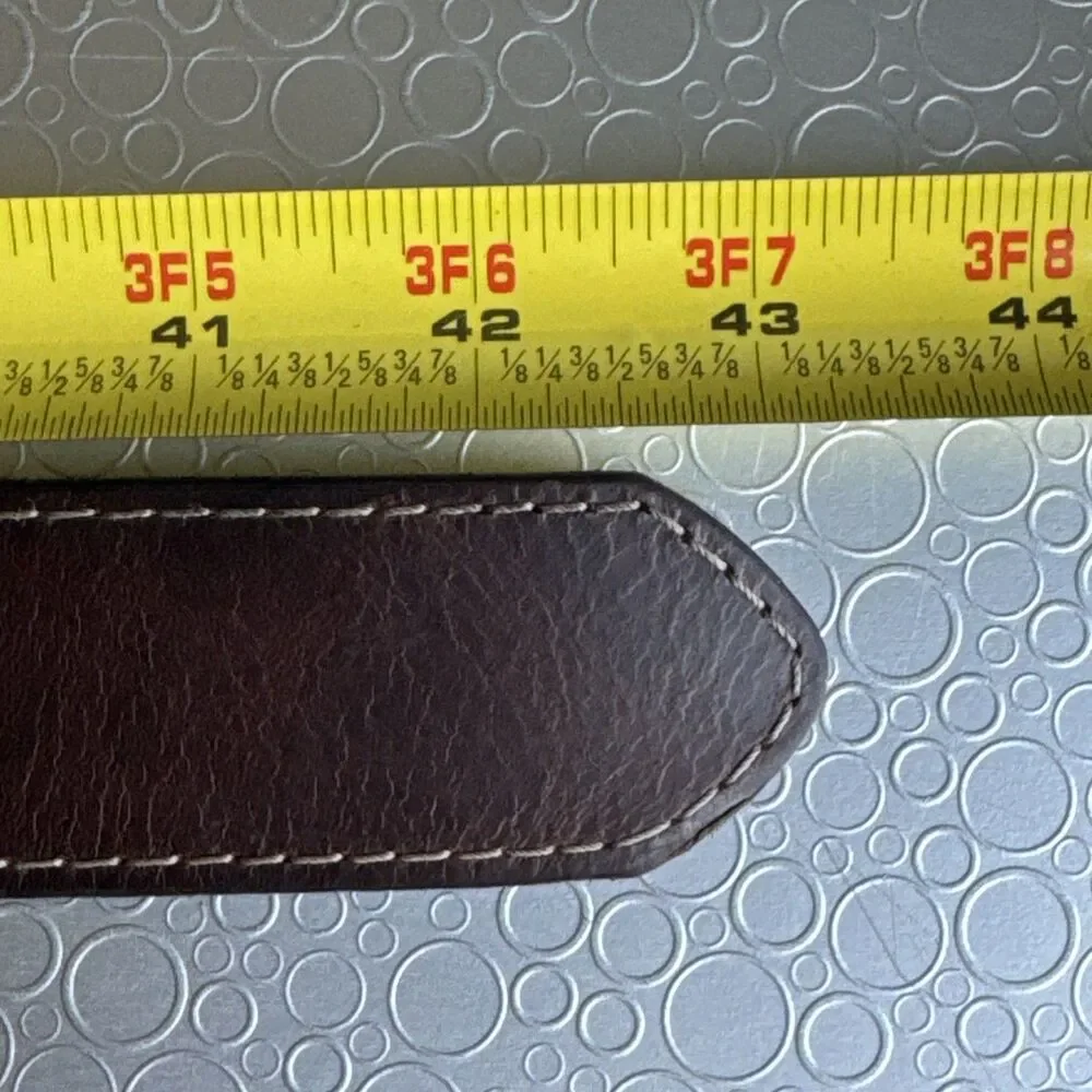 Levis Denizen Brown Leather Belt 34 36 Mens Casual Gorpcore Workwear Americana